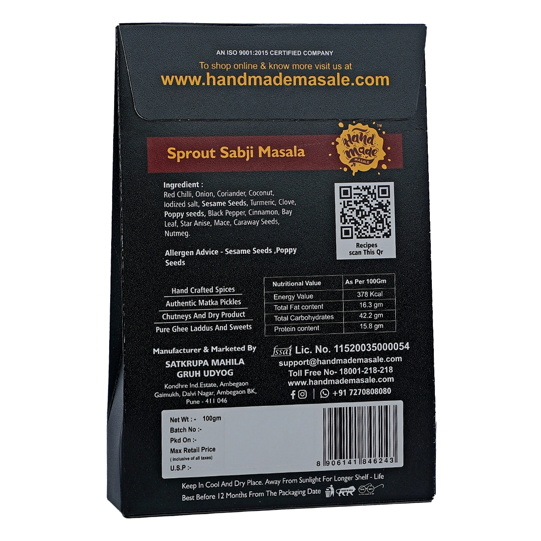 Sprout Sabji Masala