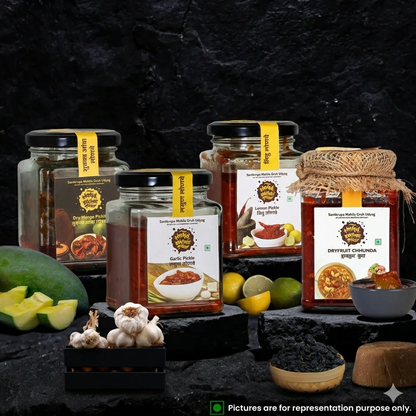 Ghar Ka Swad Pickle Combo – 4 Flavours Pack (300g Each)