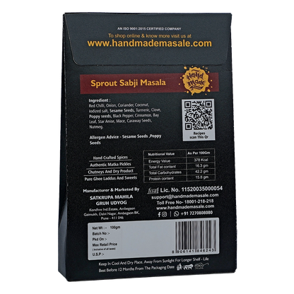 Sprout Sabji Masala